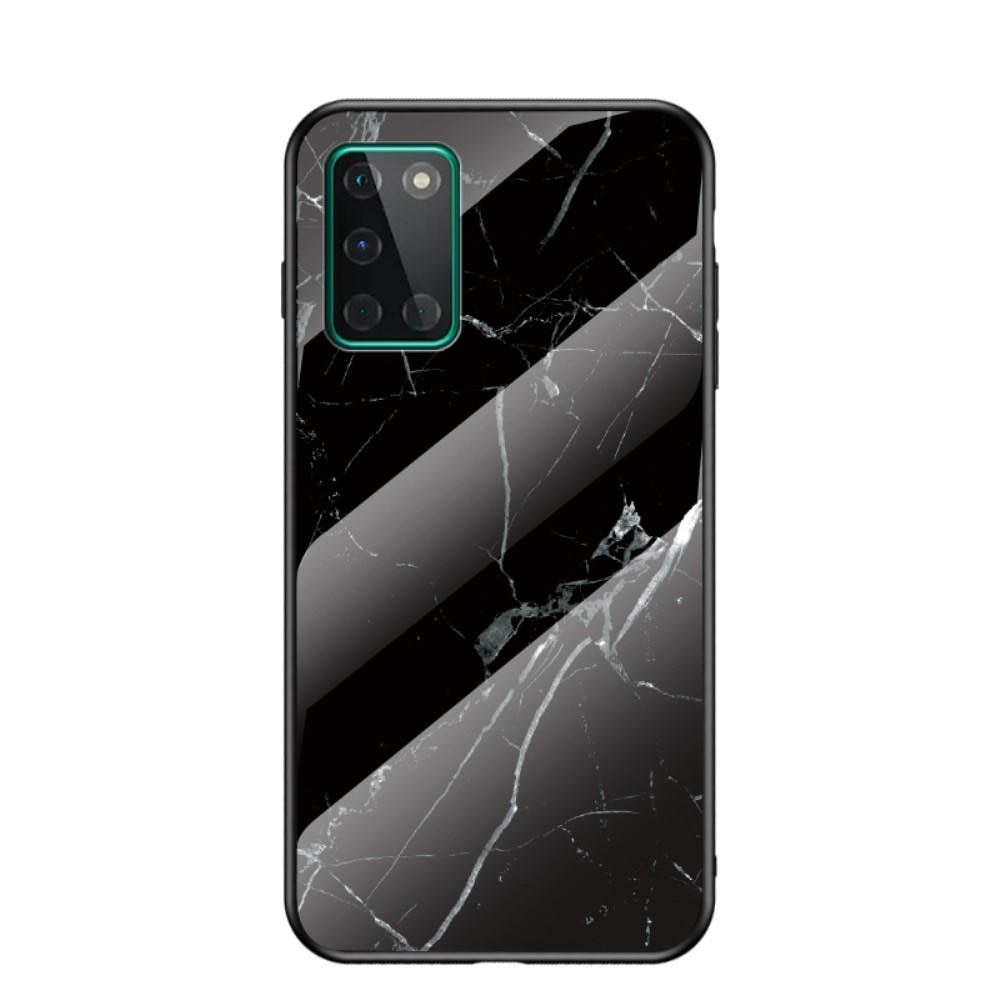 OnePlus 8T Hoesje Gehard Glas Zwart marmer