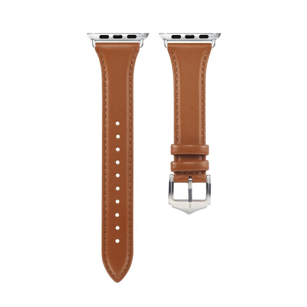 Apple Watch 40mm Slim Leren bandje cognac