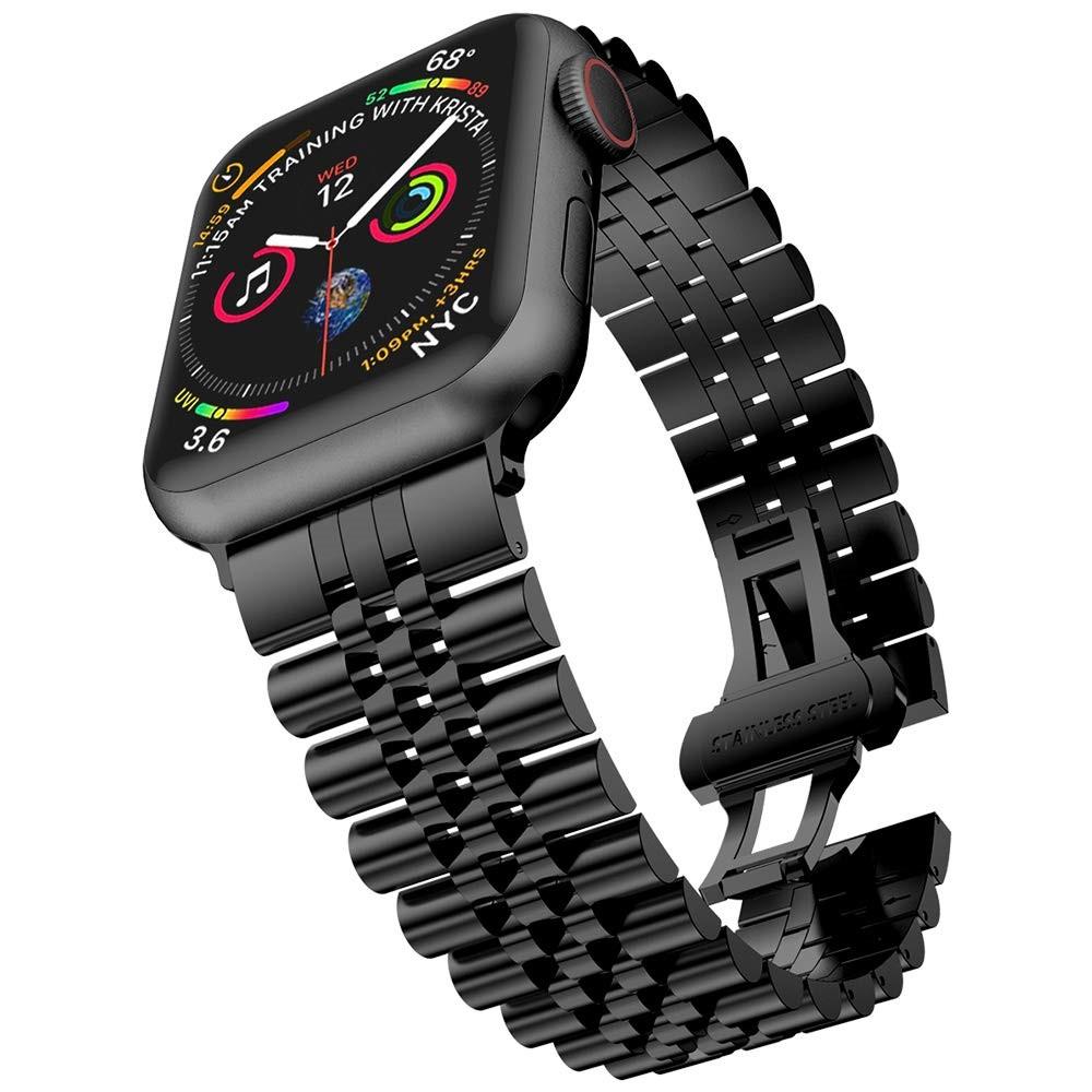 Apple Watch SE 44mm Stainless Steel Bracelet zwart
