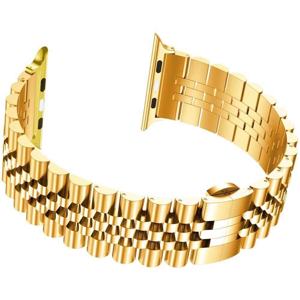 Apple Watch Series 7 45mm Stainless Steel Bracelet Goud