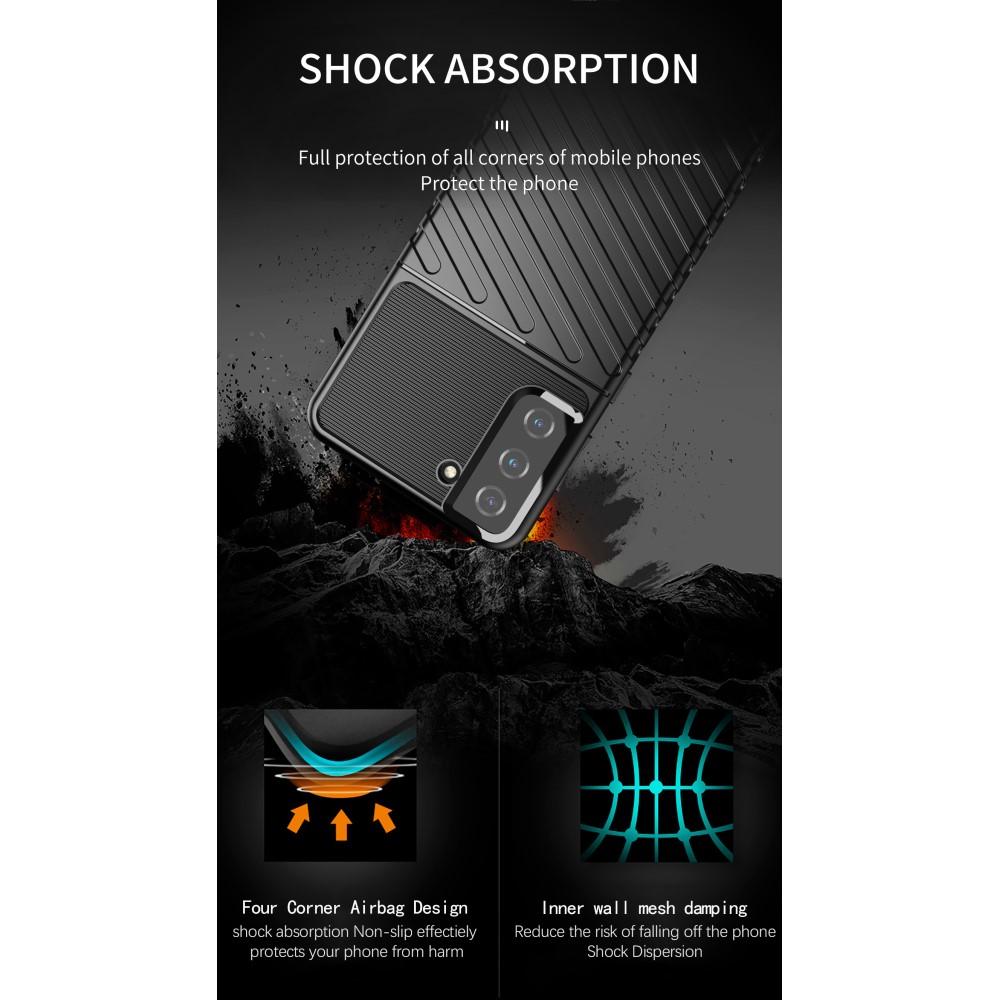 Samsung Galaxy S21 Plus Thunder TPU Case Zwart