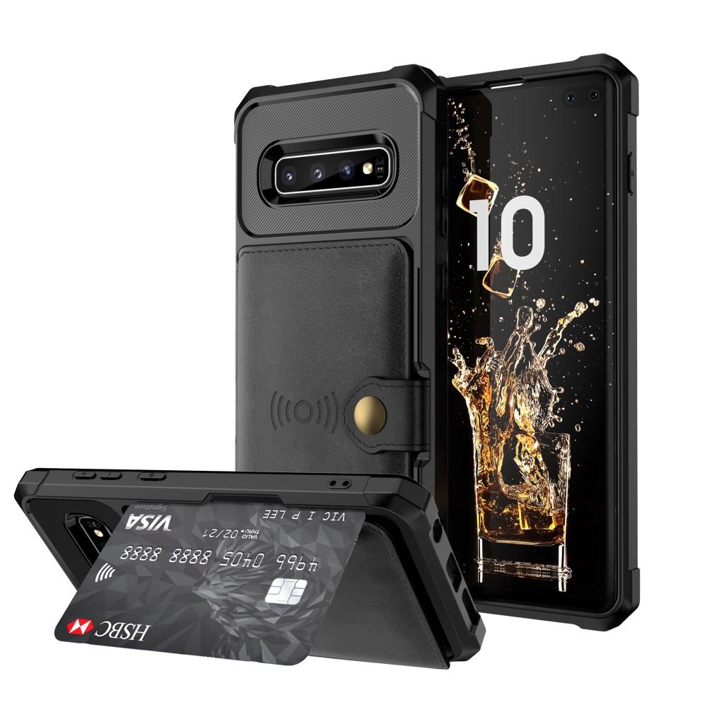 Samsung Galaxy S10 Plus Tough Multi-slot Case Zwart