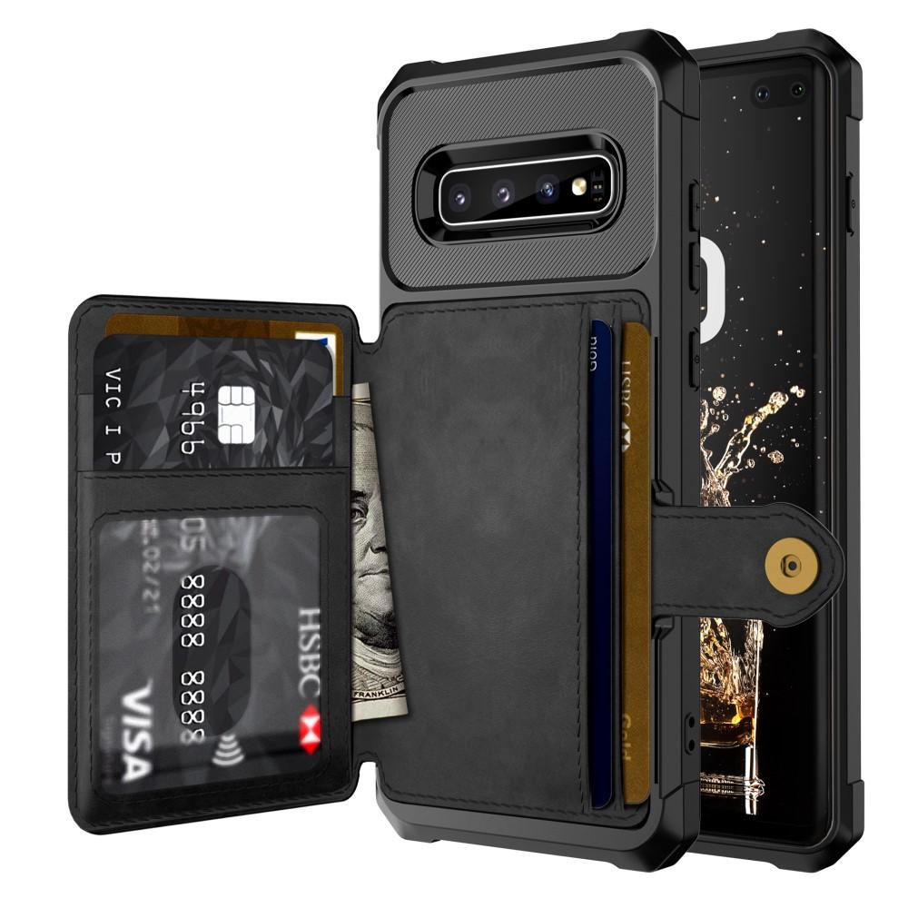 Samsung Galaxy S10 Plus Tough Multi-slot Case Zwart