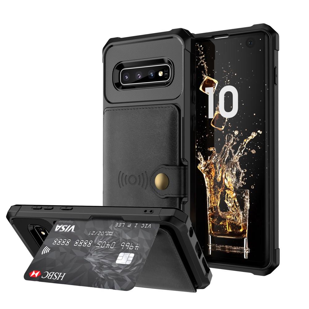 Samsung Galaxy S10 Tough Multi-slot Case Zwart