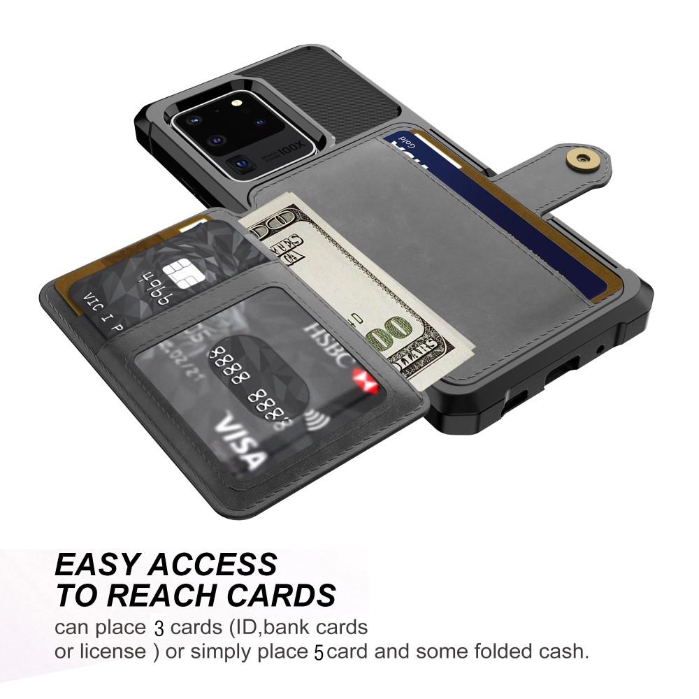 Samsung Galaxy S20 Ultra Tough Multi-slot Case Zwart