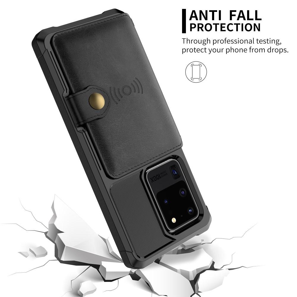 Samsung Galaxy S20 Ultra Tough Multi-slot Case Zwart