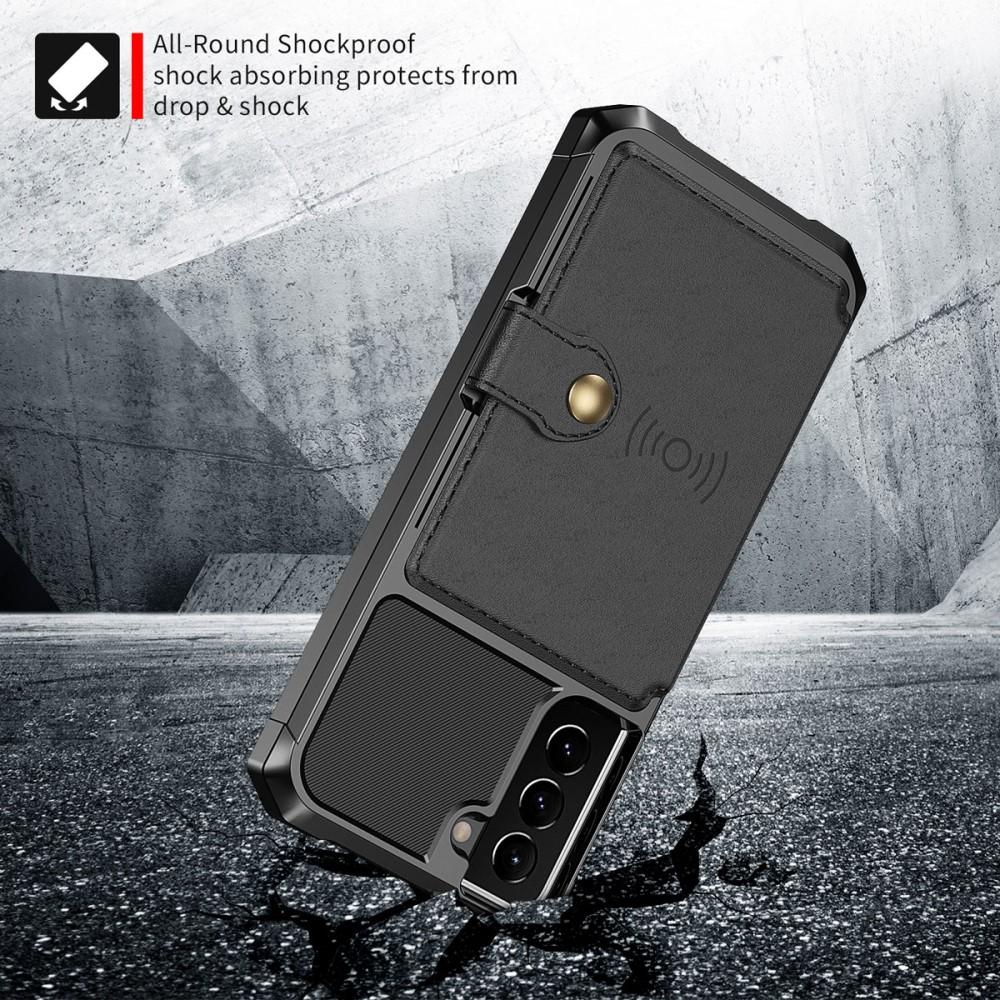 Samsung Galaxy S21 Plus Tough Multi-slot Case Zwart