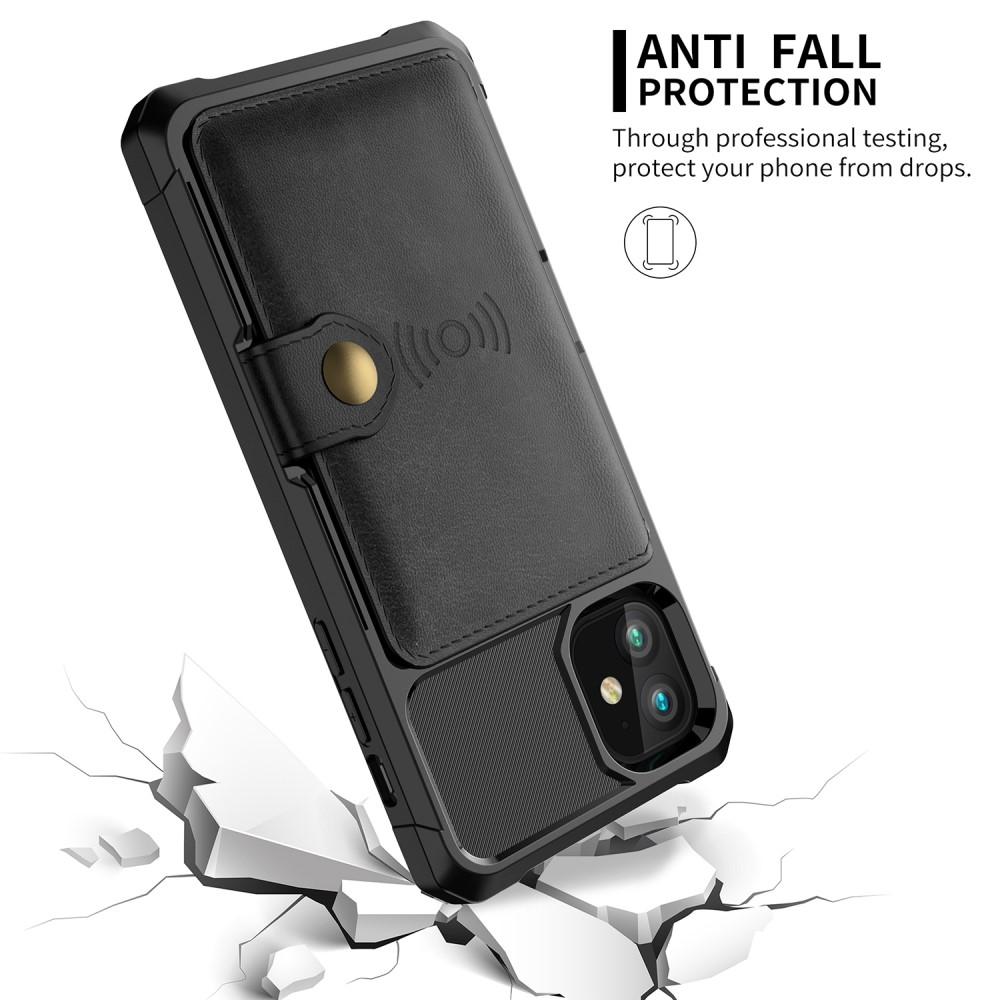 iPhone 12/12 Pro Tough Multi-slot Case Zwart