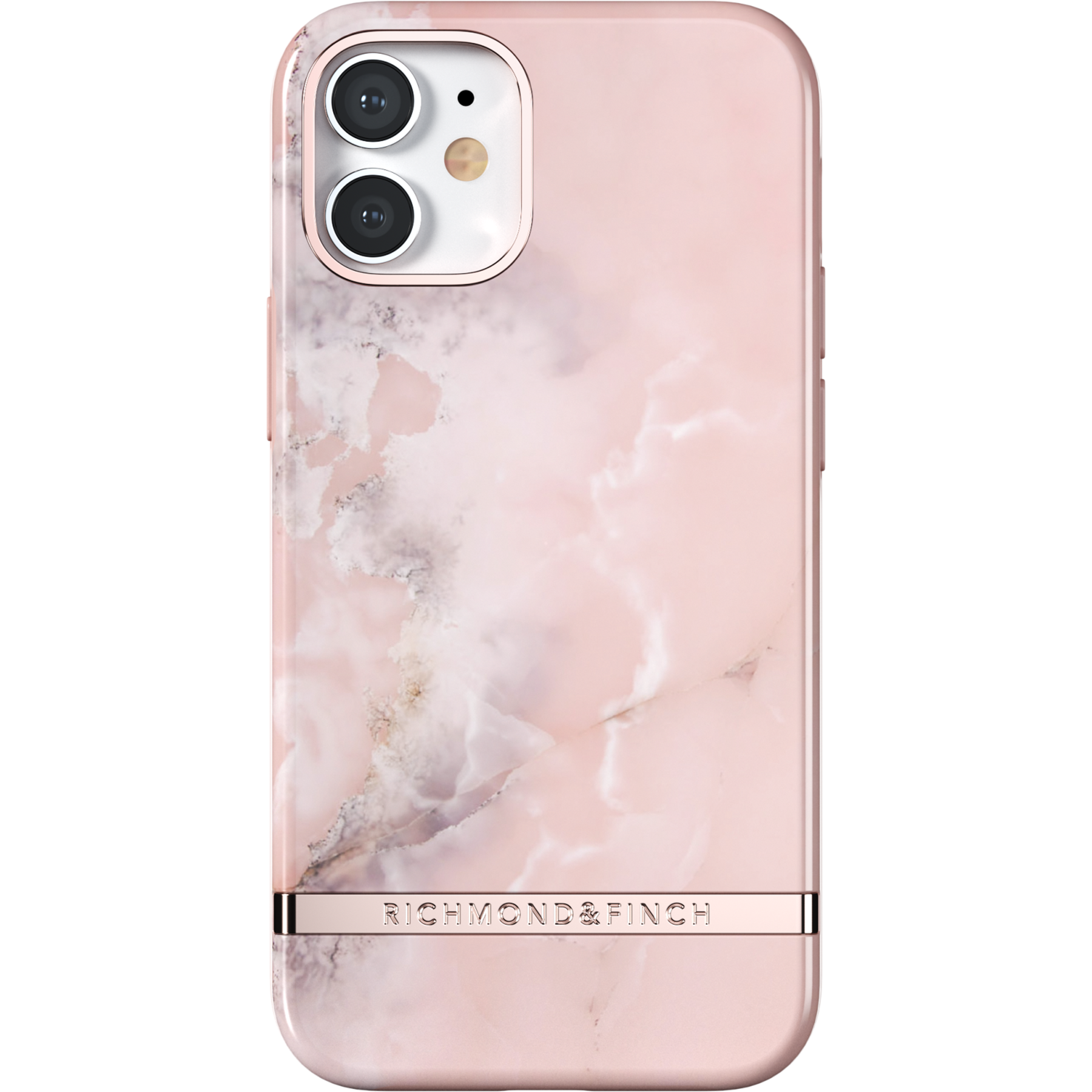 Backcover hoesje iPhone 12 Mini Pink Marble