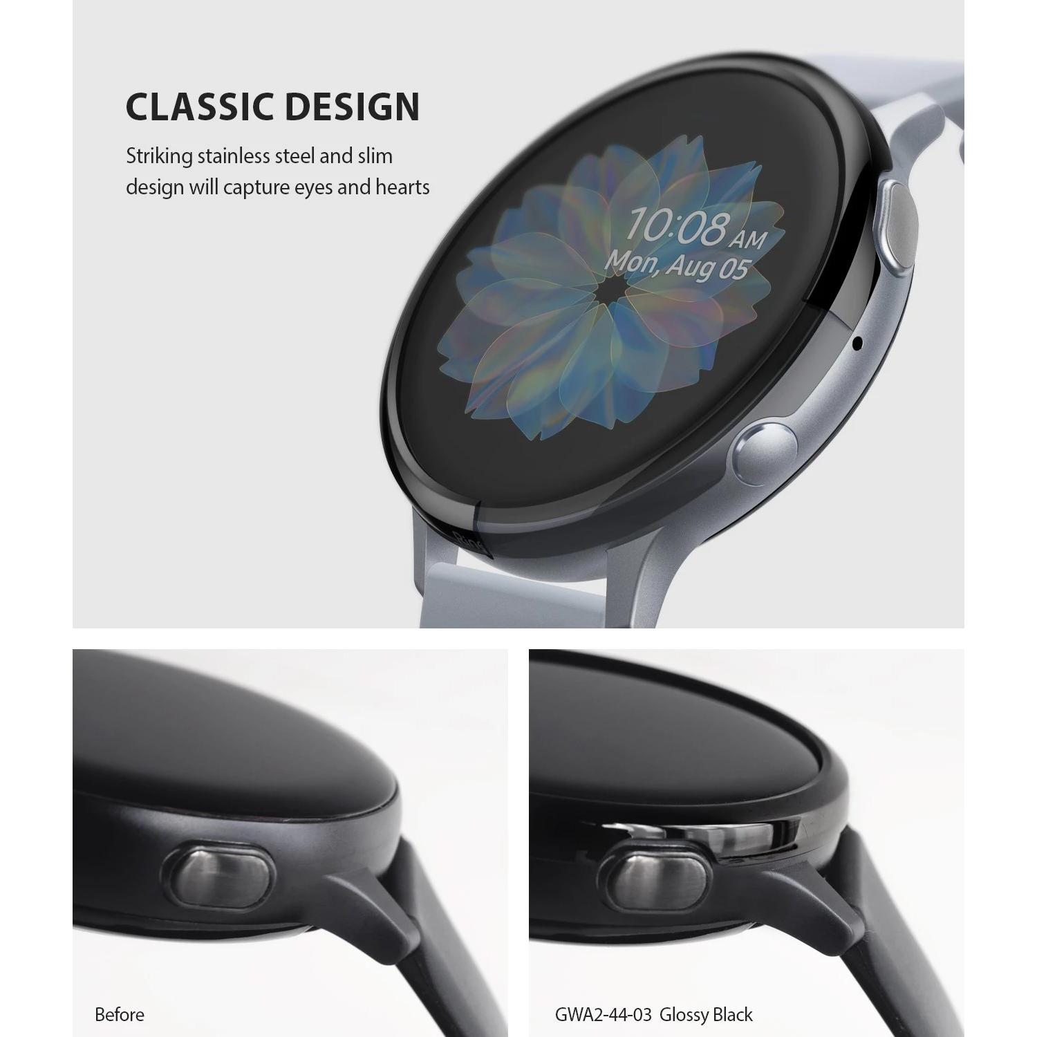 Bezel Styling Samsung Galaxy Watch Active 2 44mm Zwart