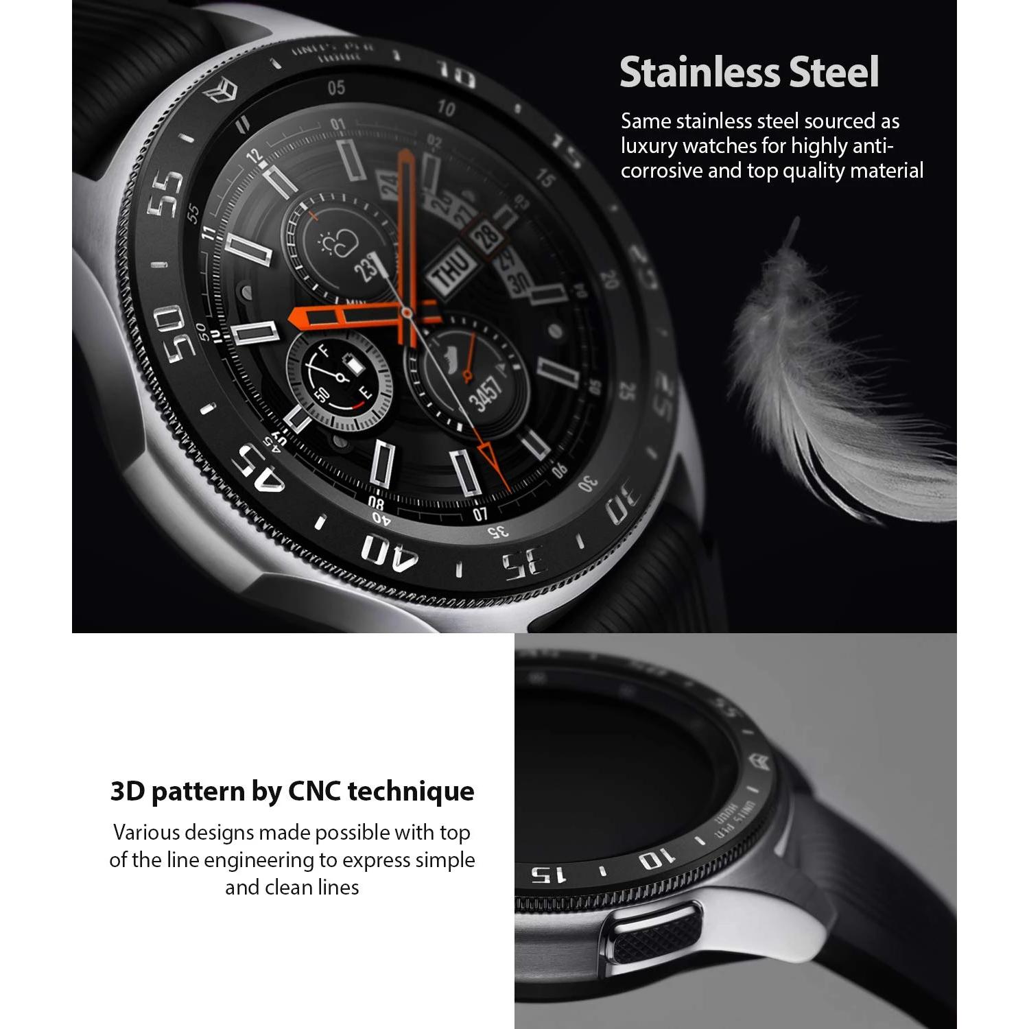 Bezel Styling Samsung Galaxy Watch 46mm Zwart