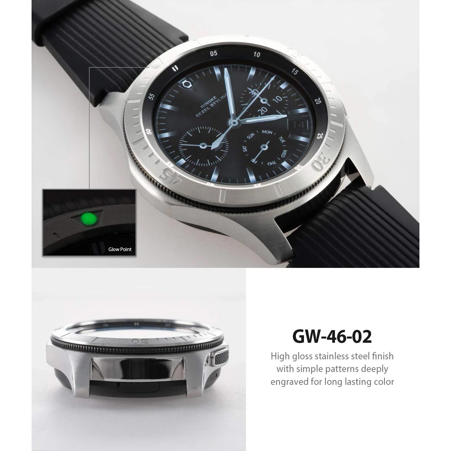 Bezel Styling Samsung Galaxy Watch 46mm/Gear S3 Zilver