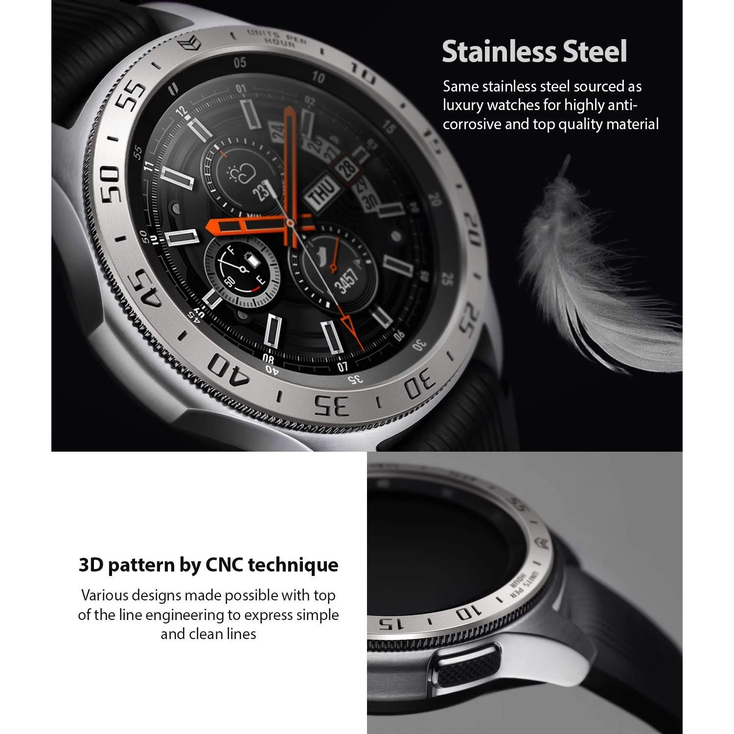 Bezel Styling Samsung Galaxy Watch 46mm Zilver