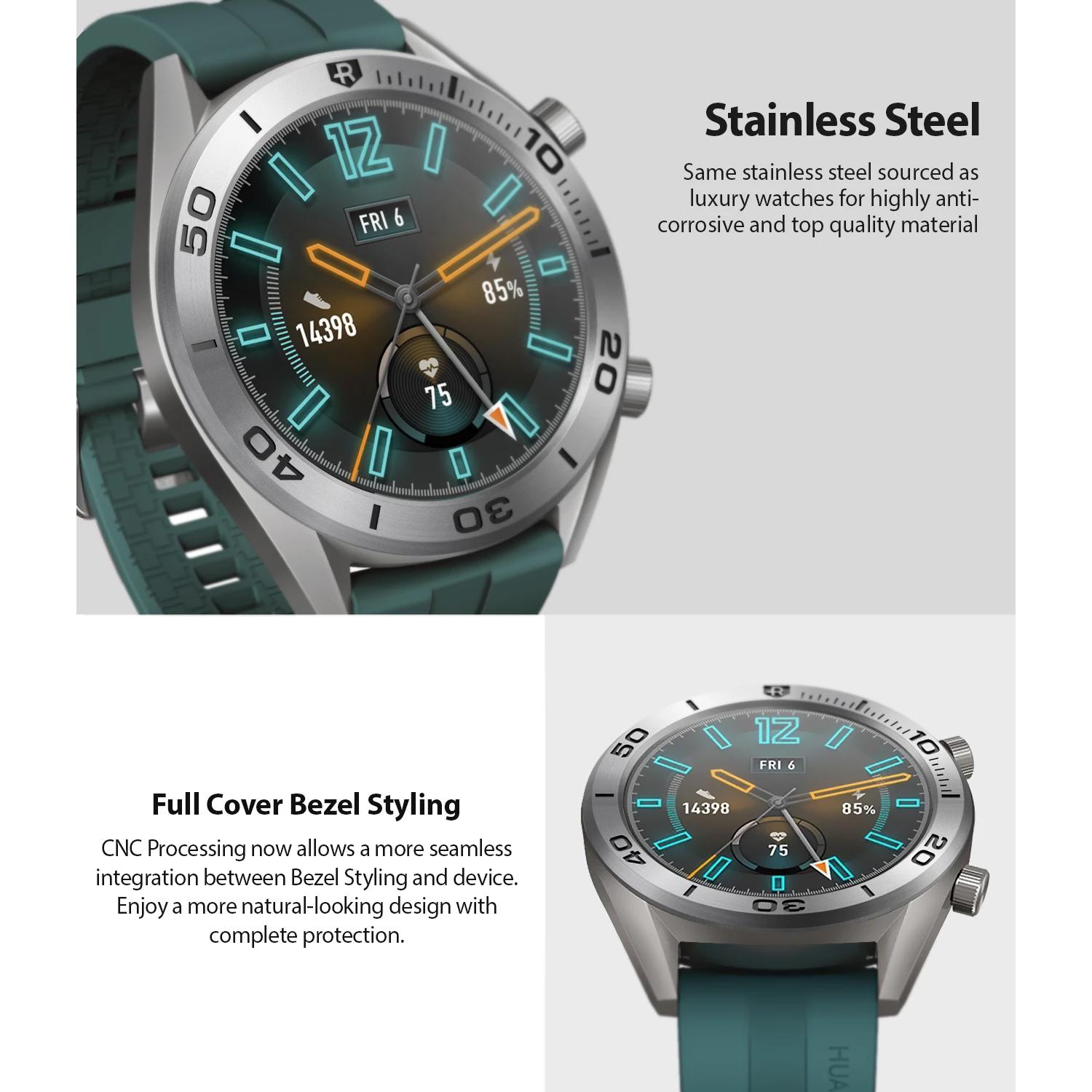 Bezel Styling Huawei Watch GT Zilver