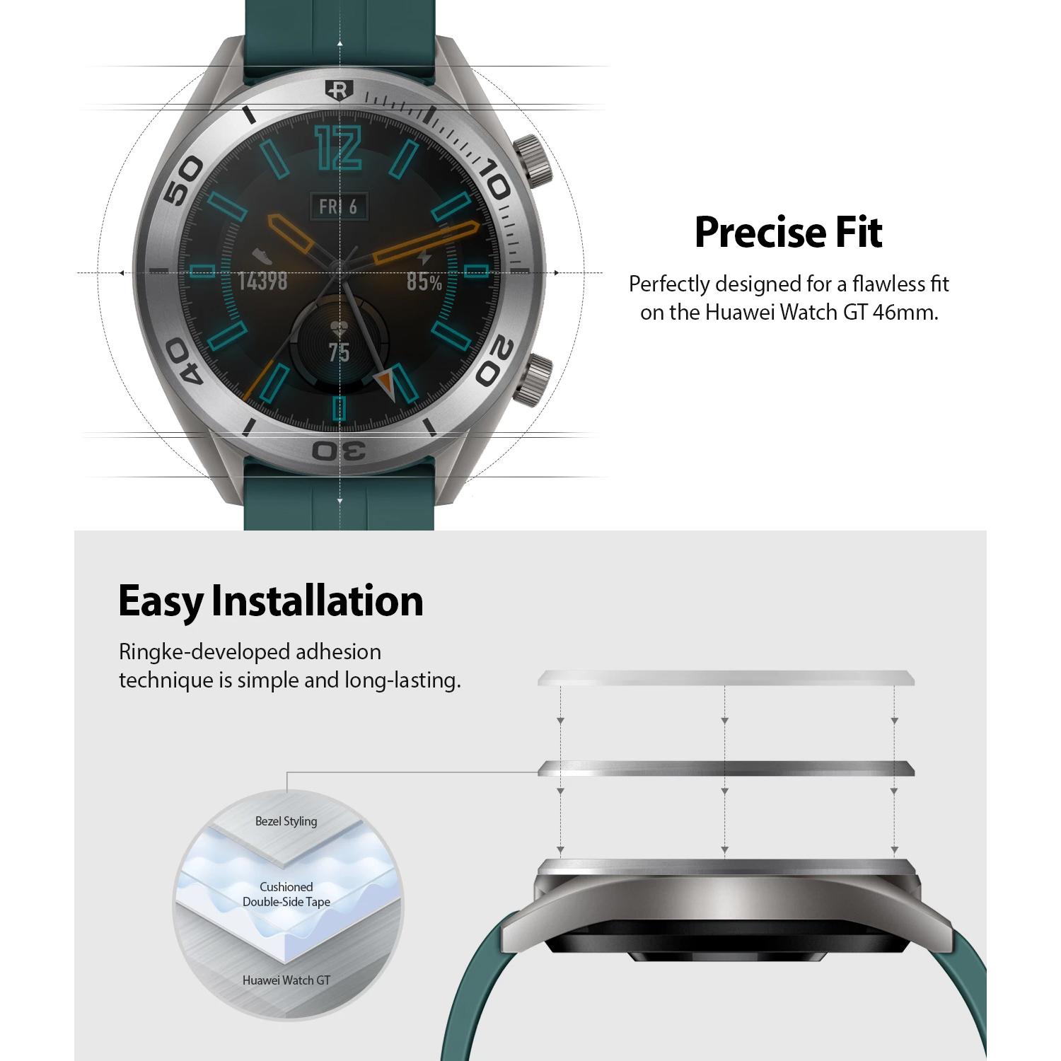 Bezel Styling Huawei Watch GT Zilver