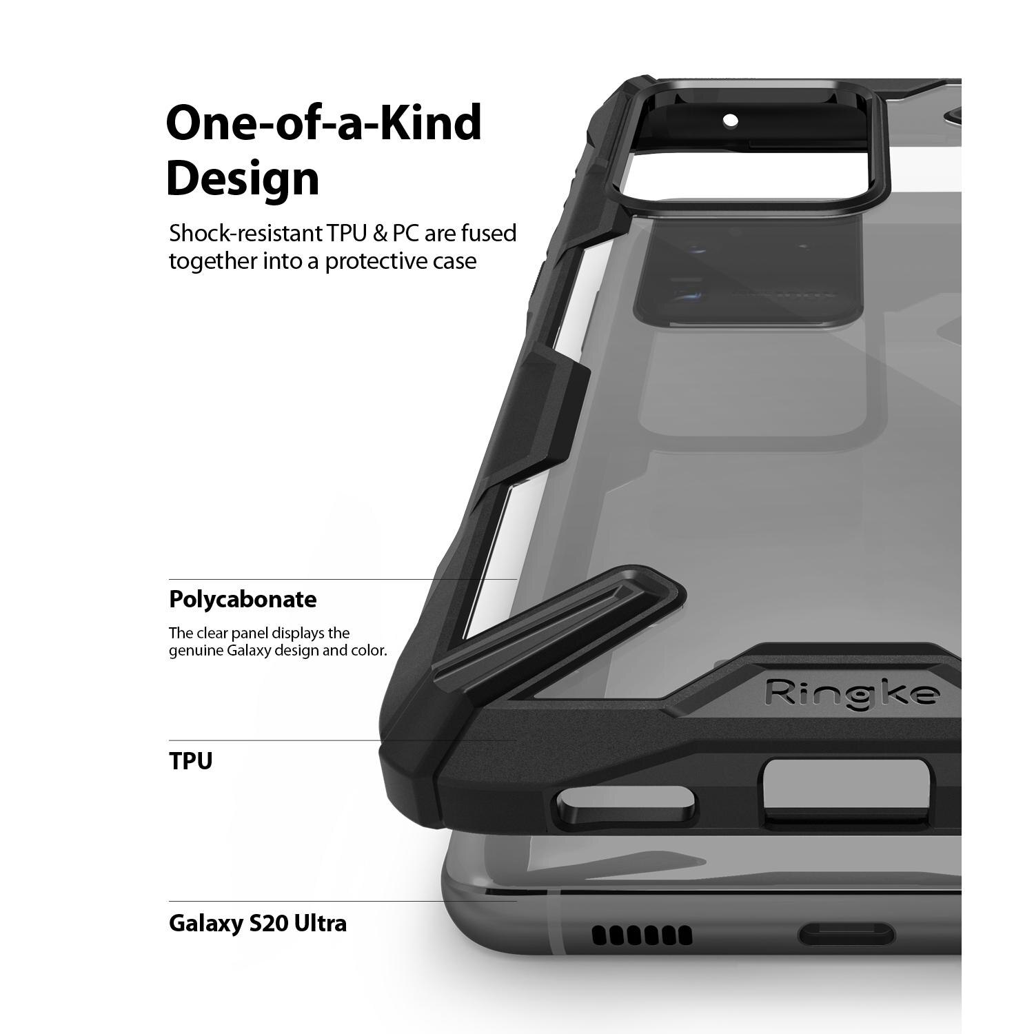 Fusion X Case Samsung Galaxy S20 Ultra Zwart