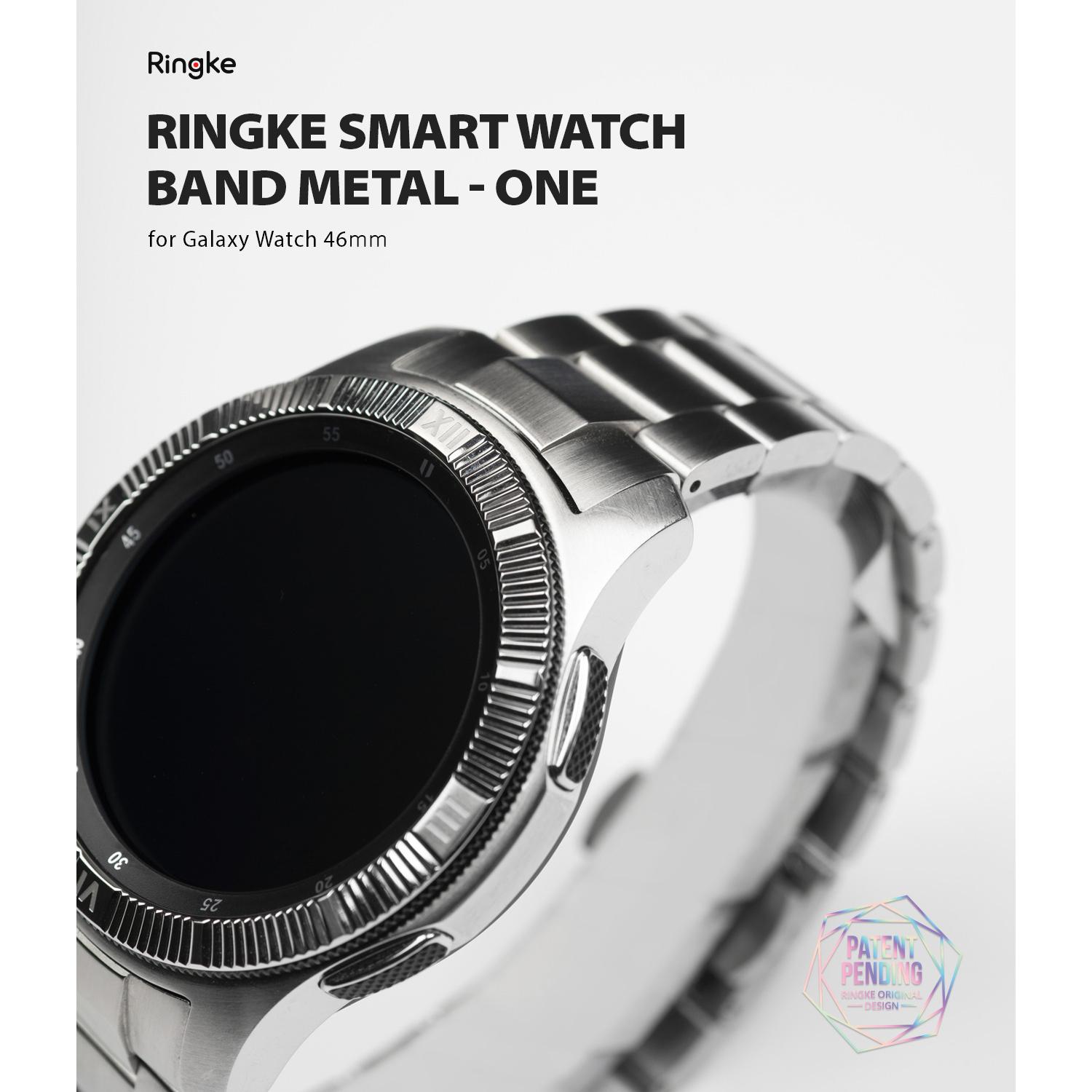 Metal One Armband Samsung Galaxy Watch 46mm Zilver