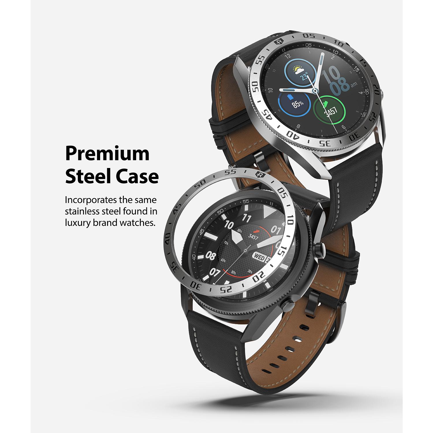 Bezel Styling Samsung Galaxy Watch 3 45mm Zilver
