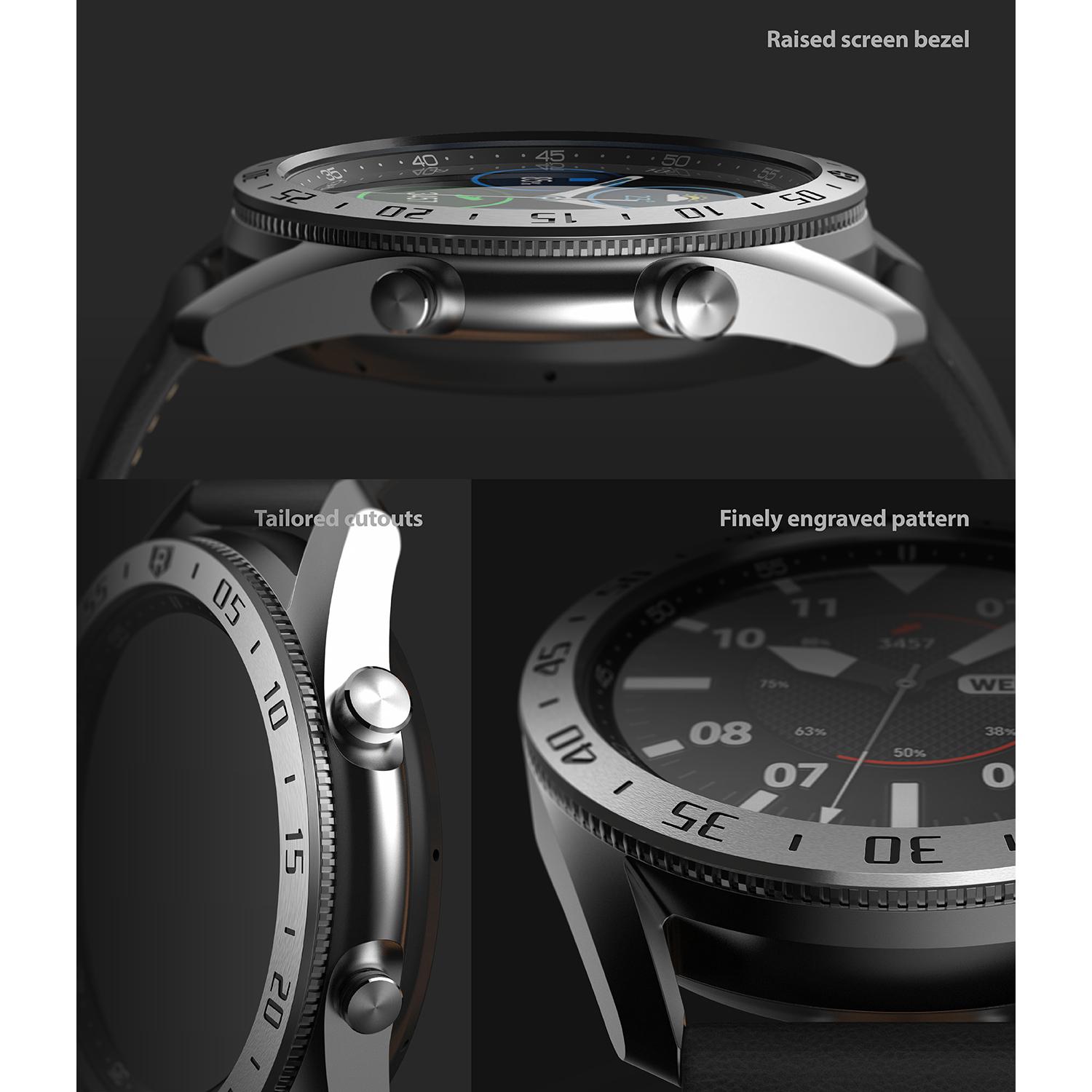 Bezel Styling Samsung Galaxy Watch 3 45mm Zilver