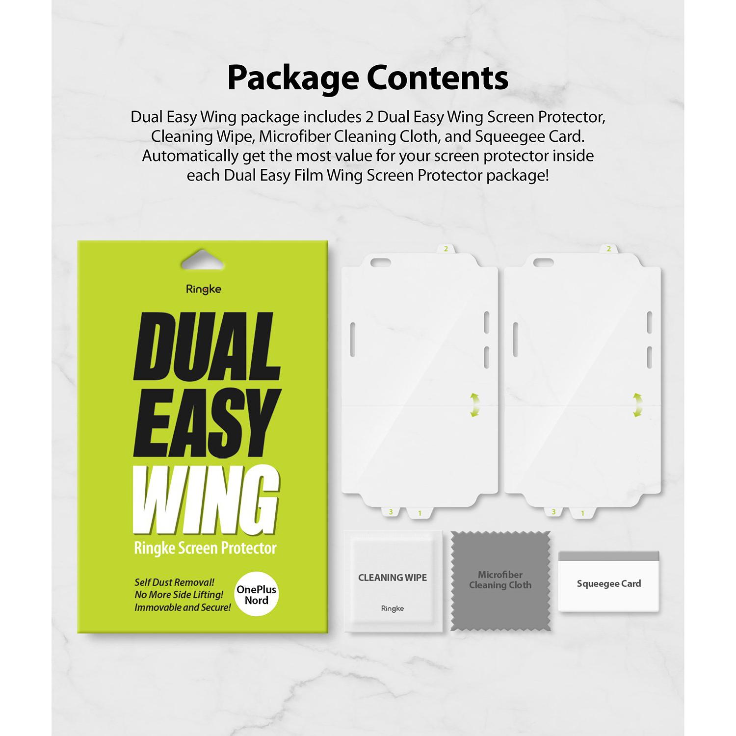 Dual Easy Wing Screen Protector (2-pack) OnePlus Nord