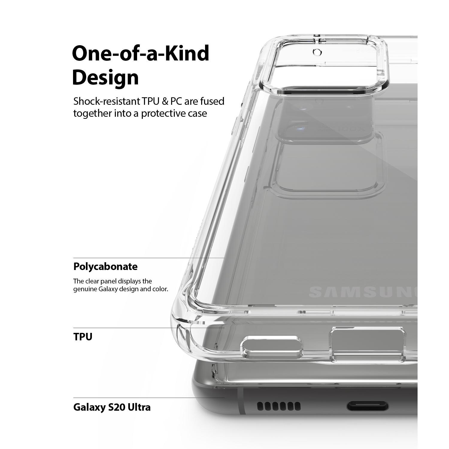 Fusion Case Samsung Galaxy S20 Ultra Transparant