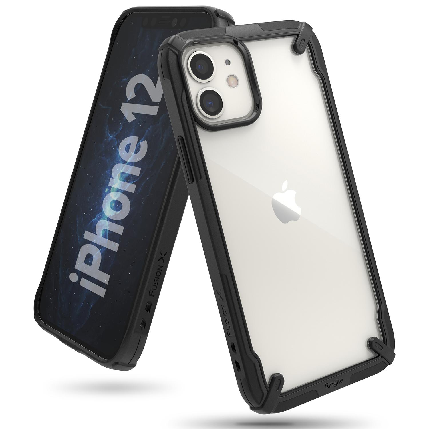 Fusion X Case iPhone 12/iPhone 12 Pro Zwart