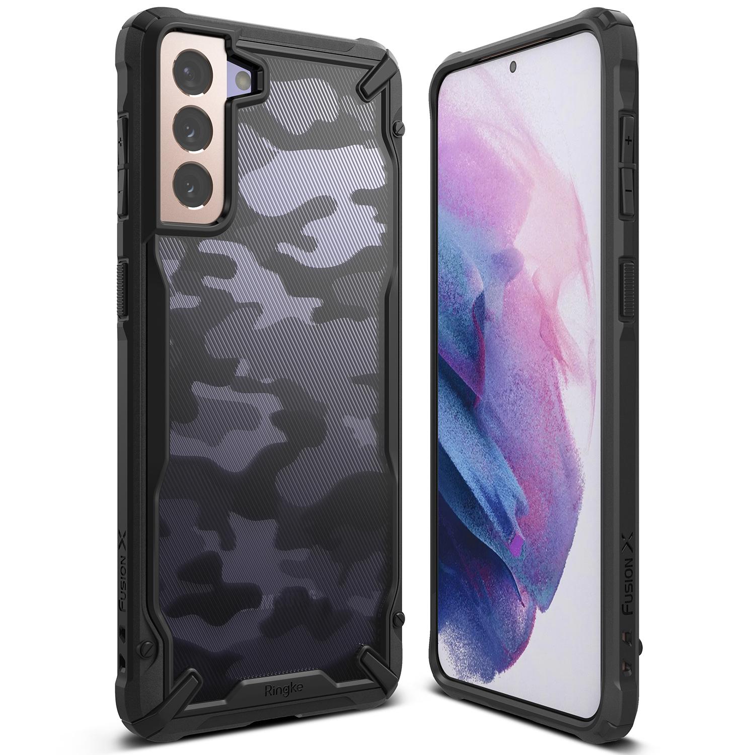 Fusion X Design Case Samsung Galaxy S21 Plus Camo Black