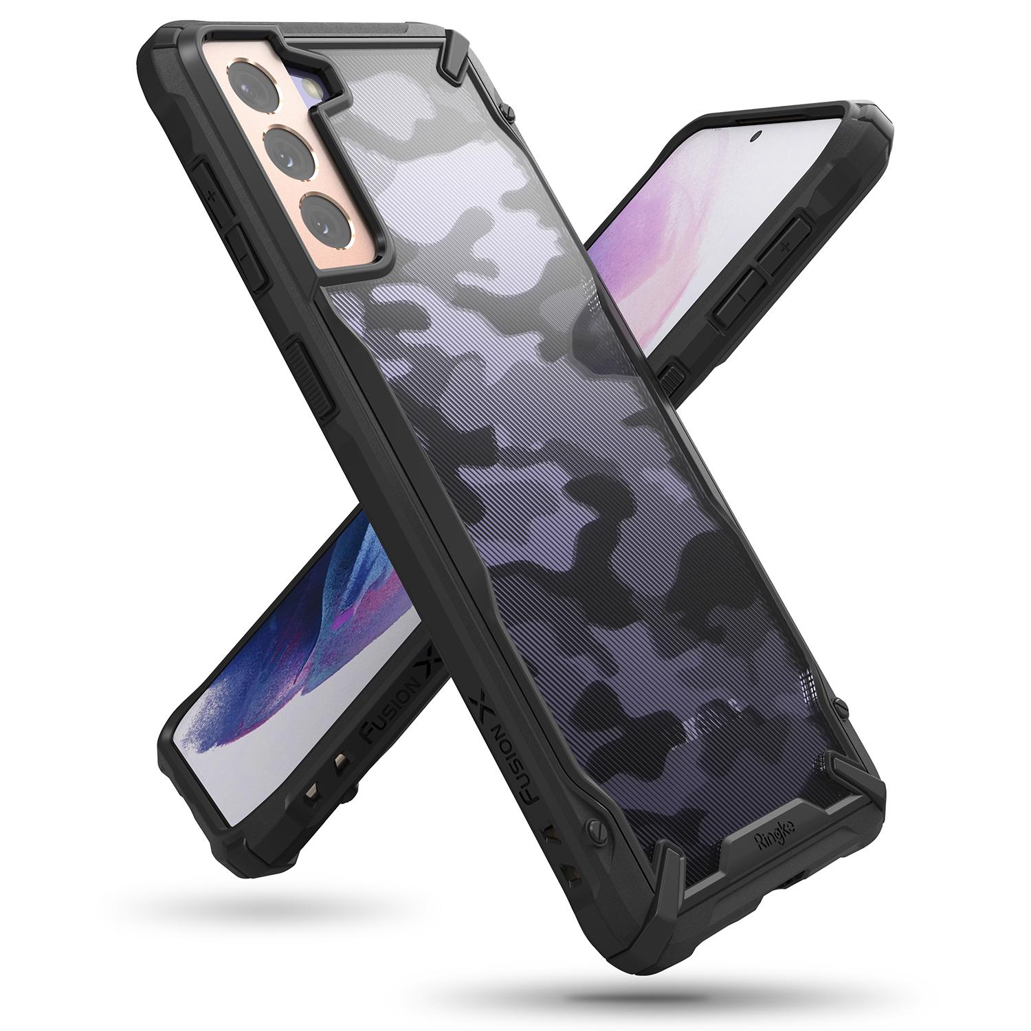 Fusion X Design Case Samsung Galaxy S21 Plus Camo Black