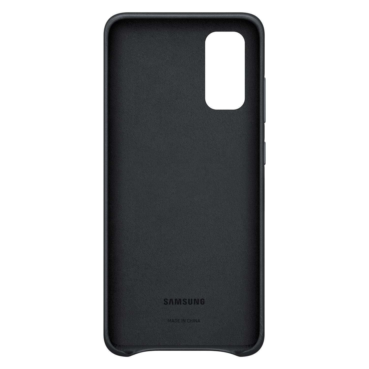 Leather Cover Samsung Galaxy S20 Zwart