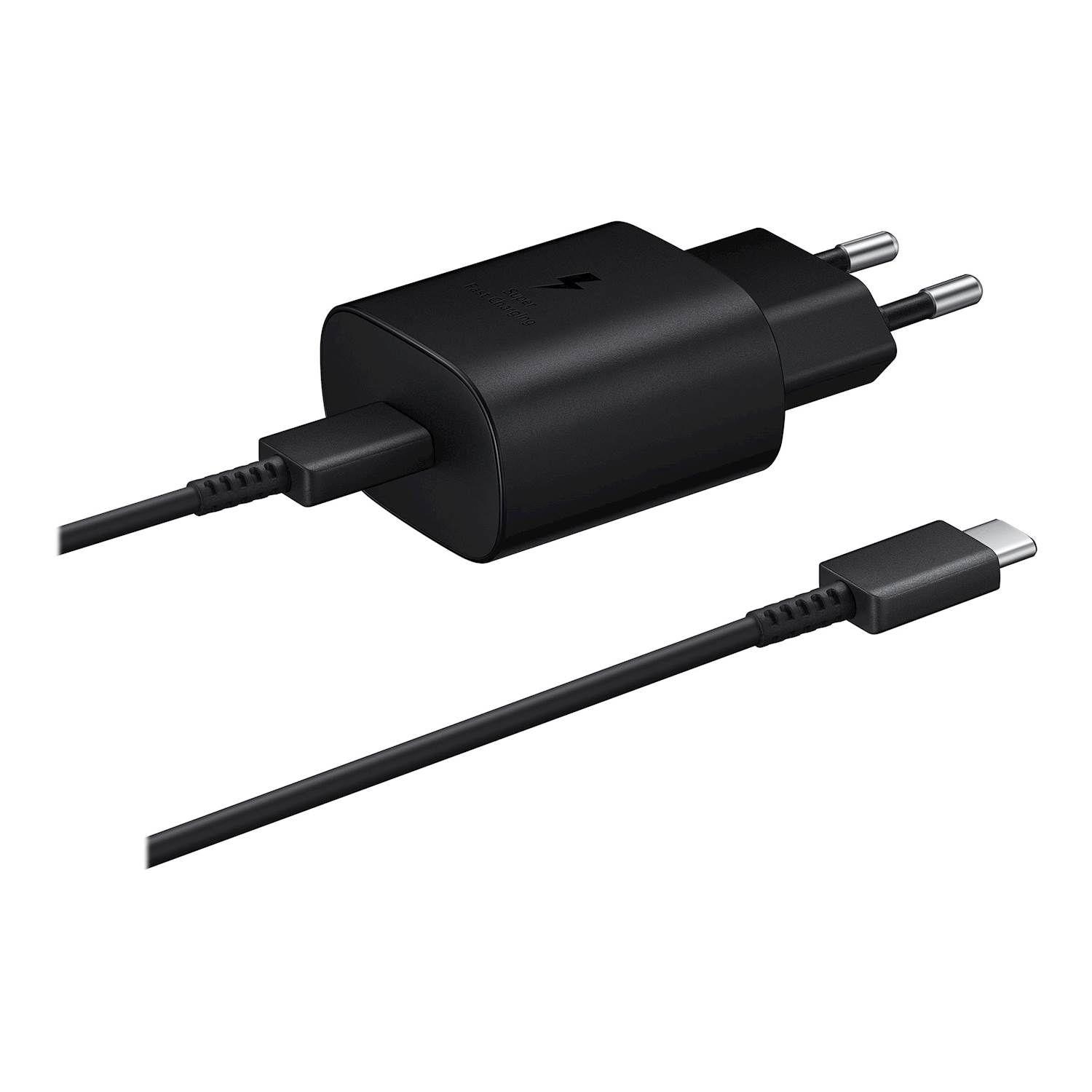 Telefoonlader Fast Charge 25W USB-C USB-C Zwart