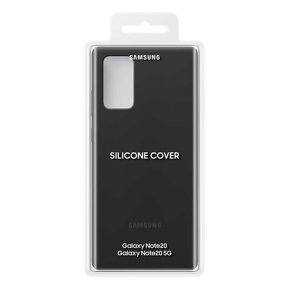 Silicone Cover Samsung Galaxy Note 20 Zwart