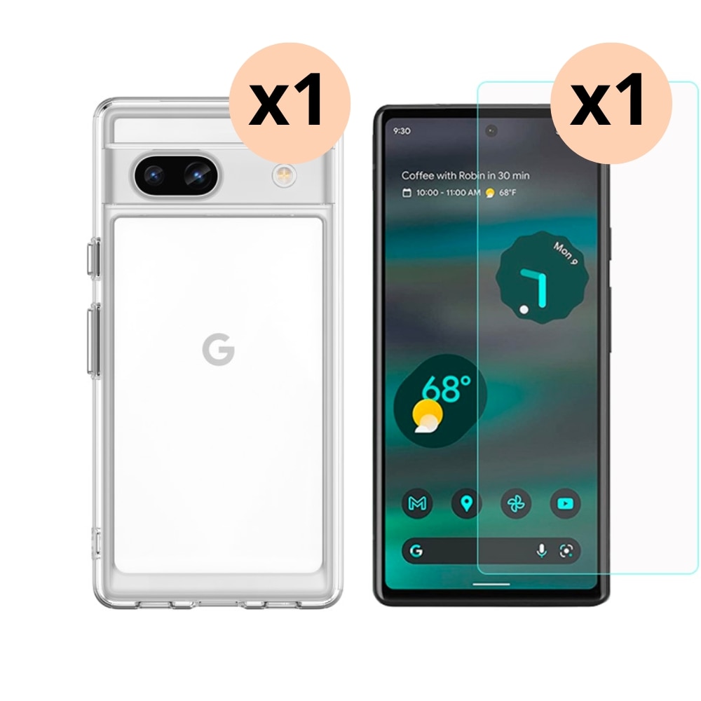 Google Pixel 7a Set Hoesje en Screenprotector