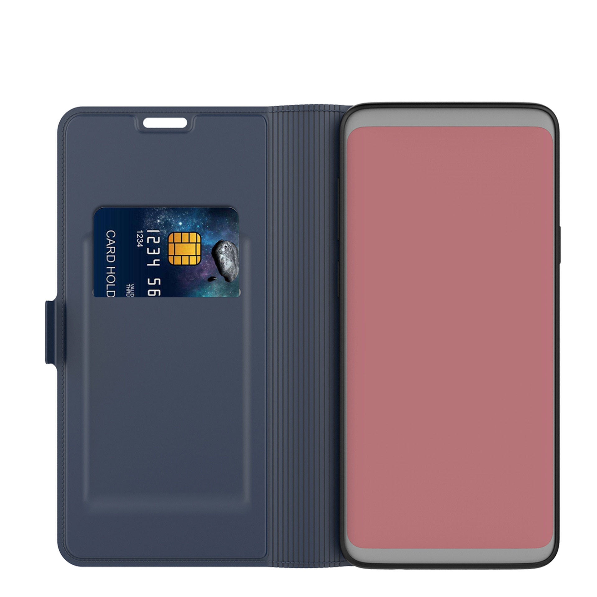 Slim Card Wallet iPhone 13 Pro Blauw