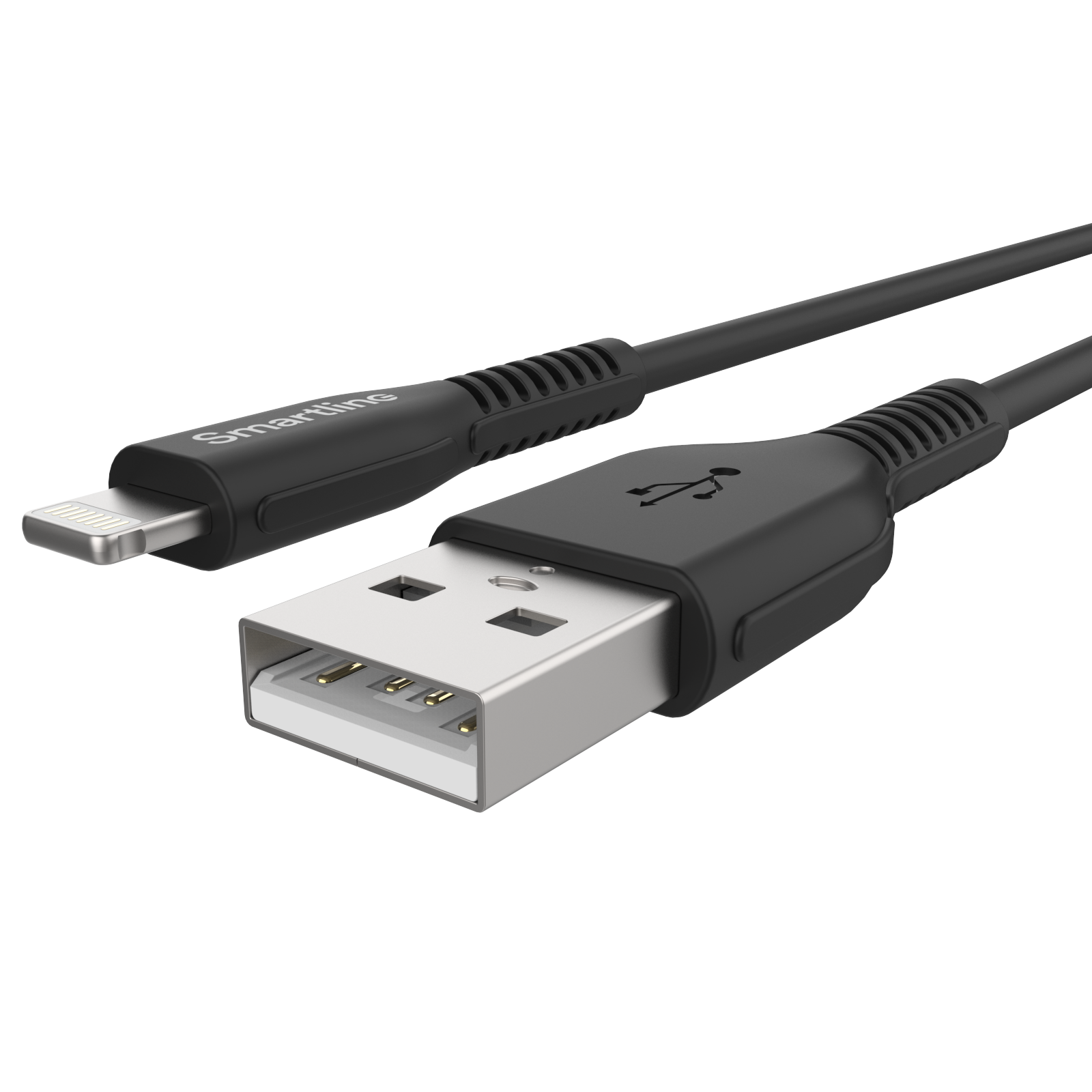 Strong USB-kabel Lightning 2m Zwart