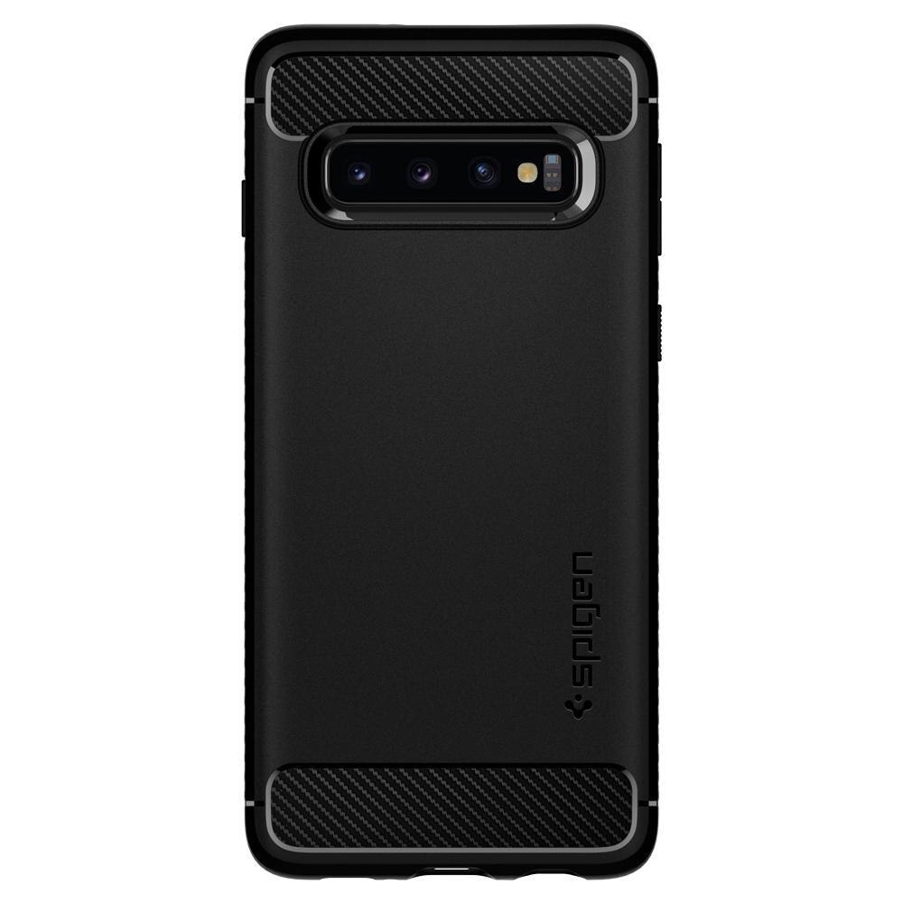 Case Rugged Armor Samsung Galaxy S10 Zwart