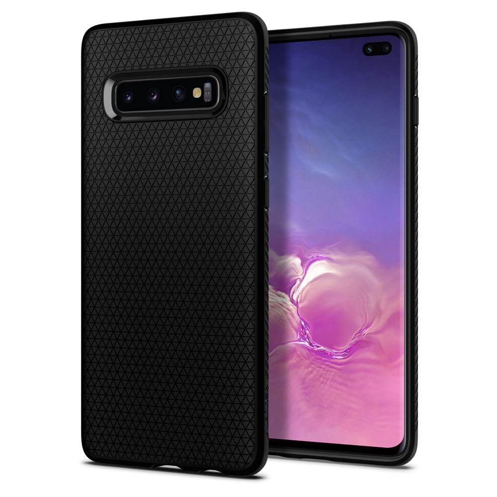 Case Liquid Air Samsung Galaxy S10 Plus Zwart