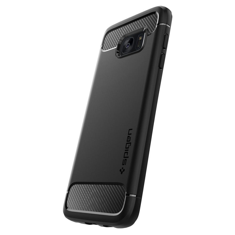 Rugged Armor Case Samsung Galaxy S7 Edge Zwart