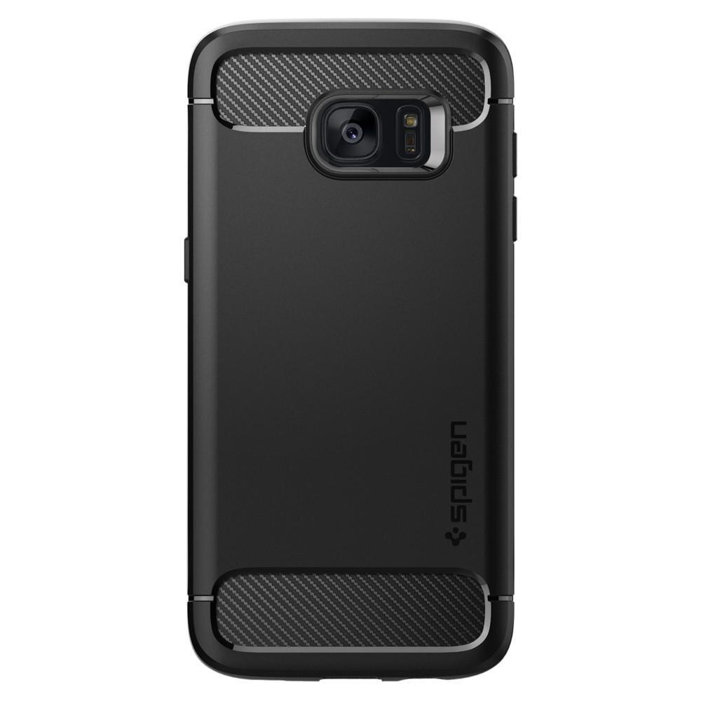 Rugged Armor Case Samsung Galaxy S7 Edge Zwart