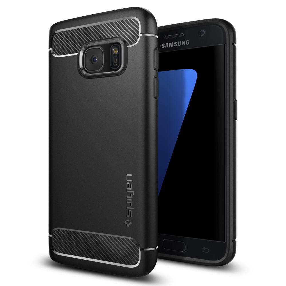 Rugged Armor Case Samsung Galaxy S7 Zwart