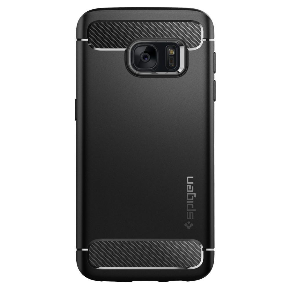 Rugged Armor Case Samsung Galaxy S7 Zwart