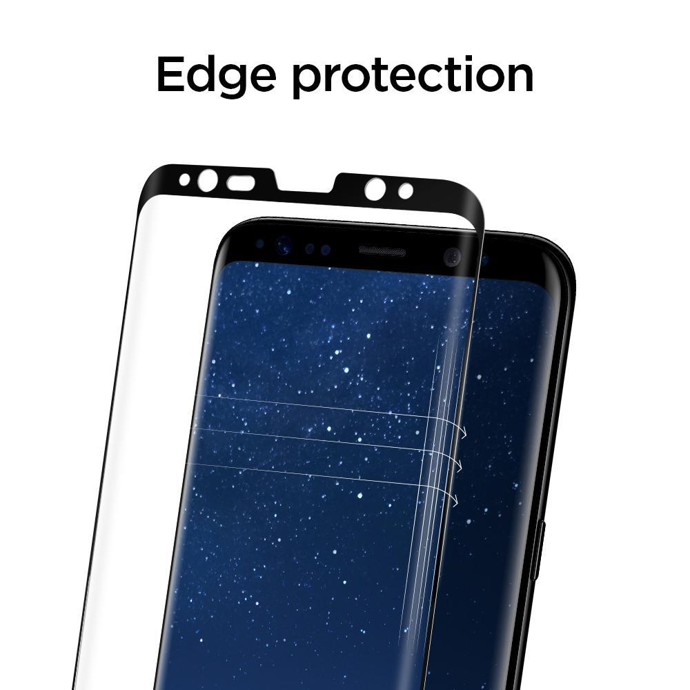 Screen Protector GLAS.tR Full Cover Glass Samsung Galaxy S8 Zwart