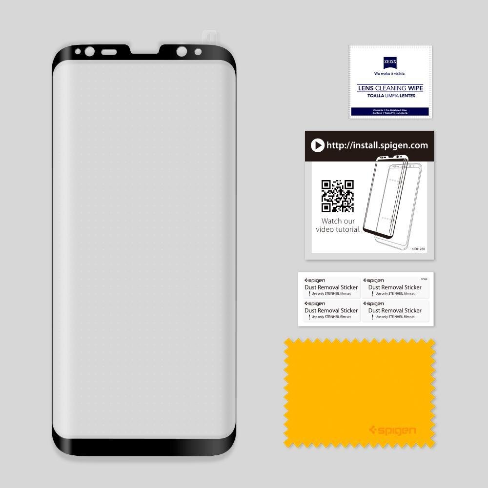 Screen Protector GLAS.tR Full Cover Glass Samsung Galaxy S8 Zwart