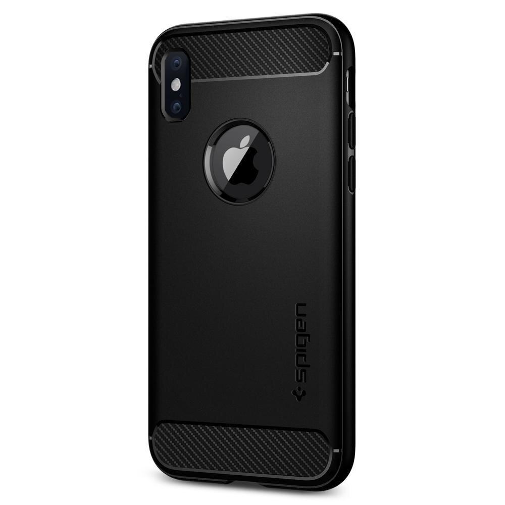 Rugged Armor Case iPhone X/XS Zwart