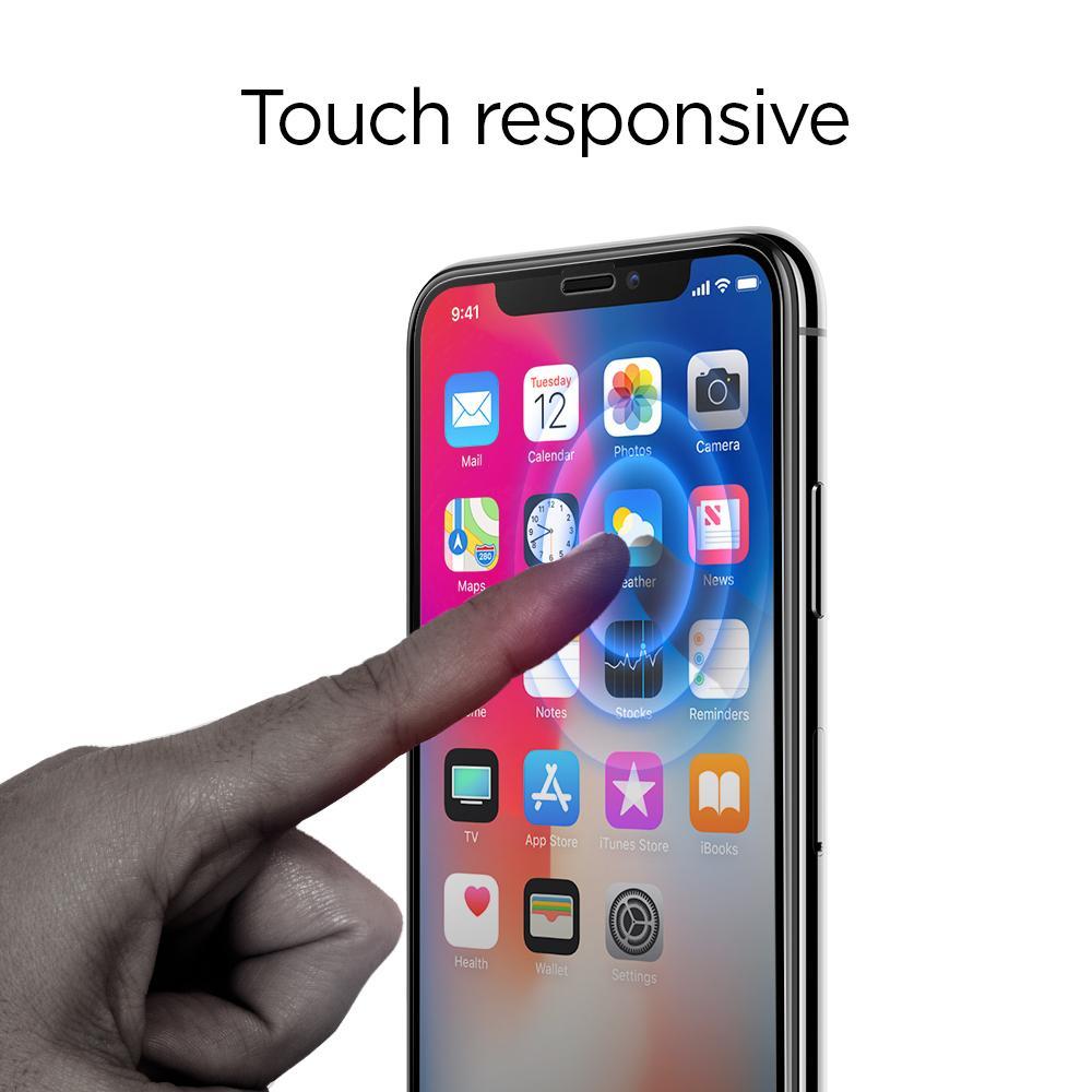 Screen Protector GLAS.tR SLIM HD iPhone X/XS Zwart