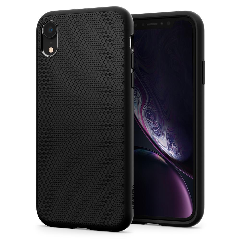 Case Liquid Air iPhone Xr Zwart