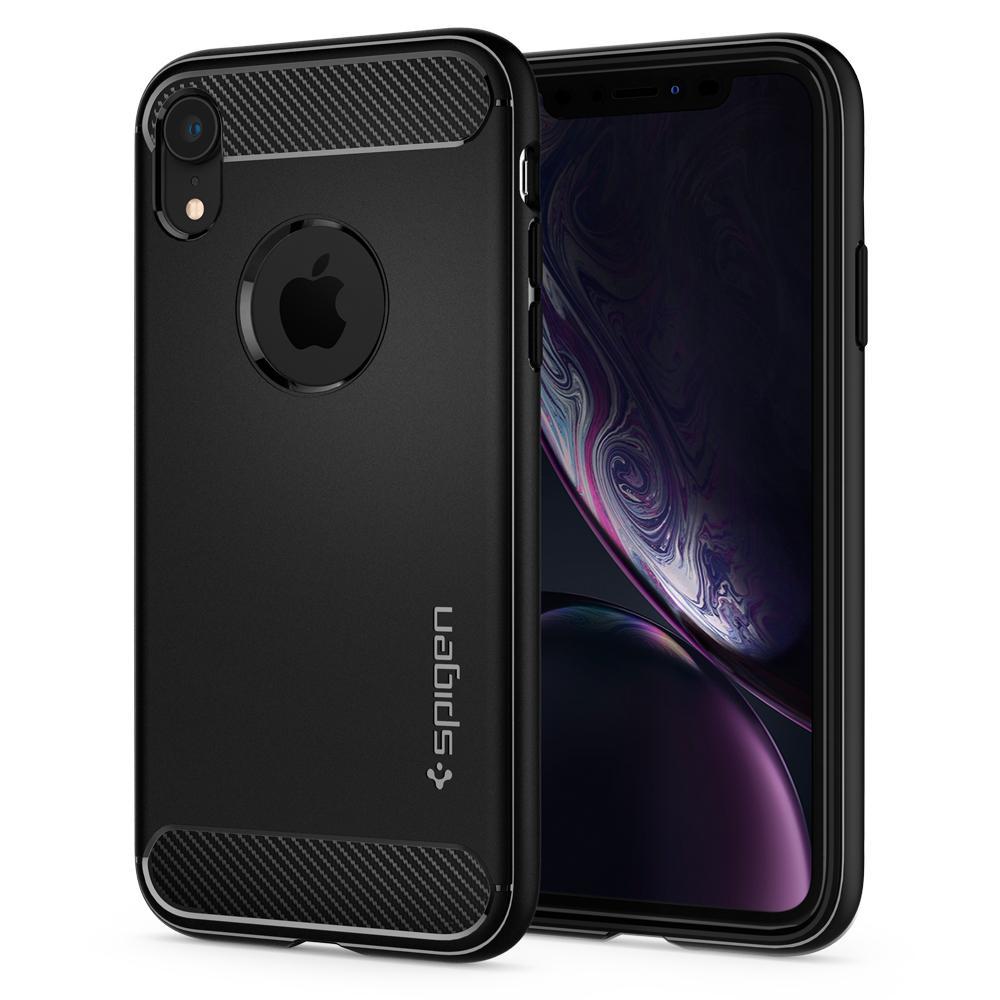 Case Rugged Armor iPhone Xr Zwart