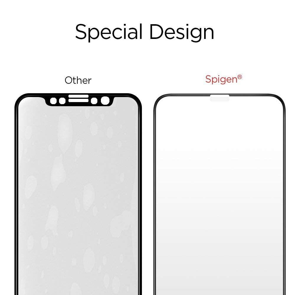 Screen Protector GLAS.tR SLIM HD iPhone XS Max Zwart