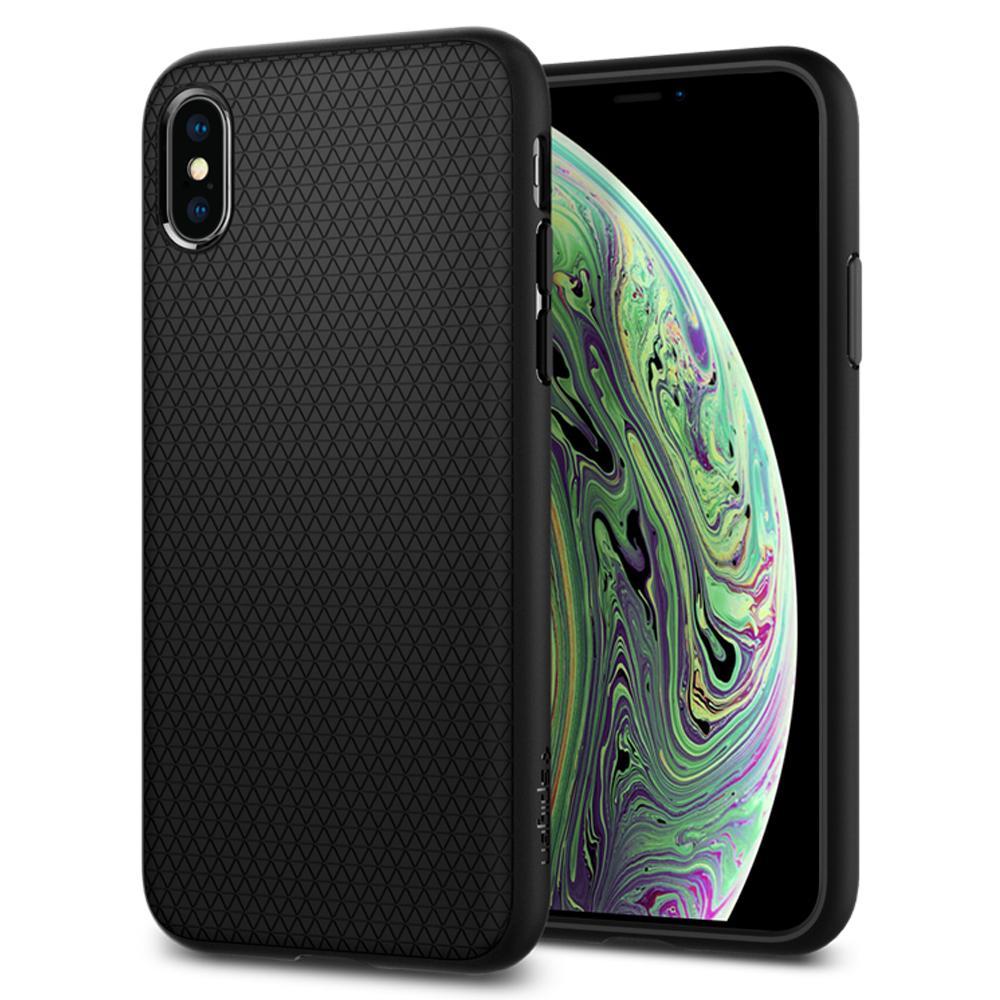 Case Liquid Air iPhone X/XS Zwart