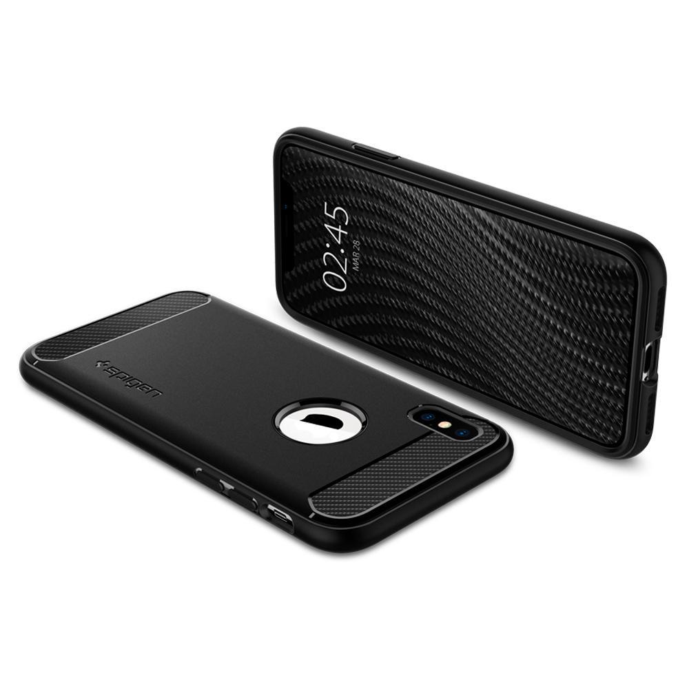 Rugged Armor Case iPhone X/XS Zwart