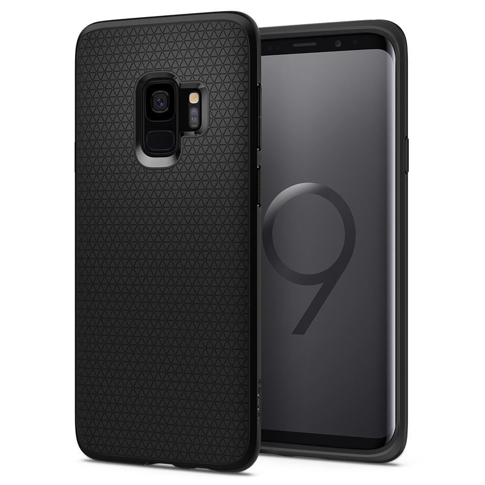 Case Liquid Air Samsung Galaxy S9 Zwart